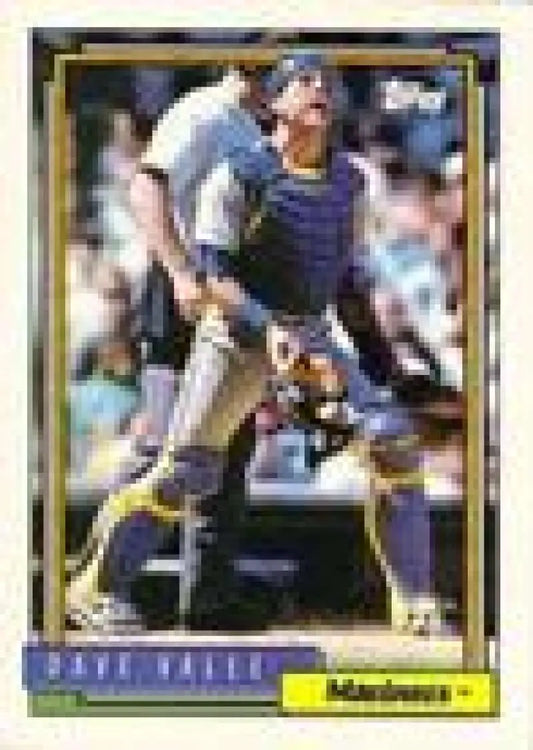1992 Topps Micro #294 Dave Valle NM-MT Seattle Mariners Baseball Card - Baseball Card Single