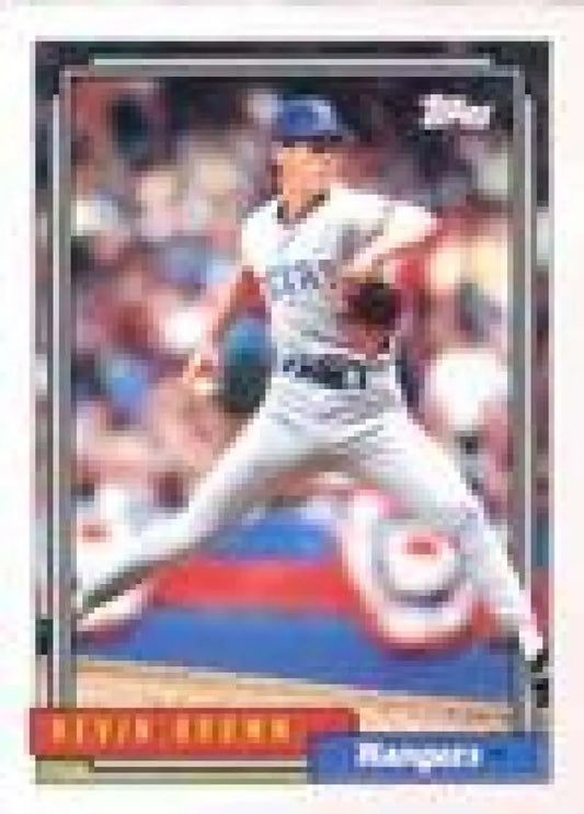 1992 Topps Micro #297 Kevin Brown NM-MT Texas Rangers Baseball Card - Baseball Card Single