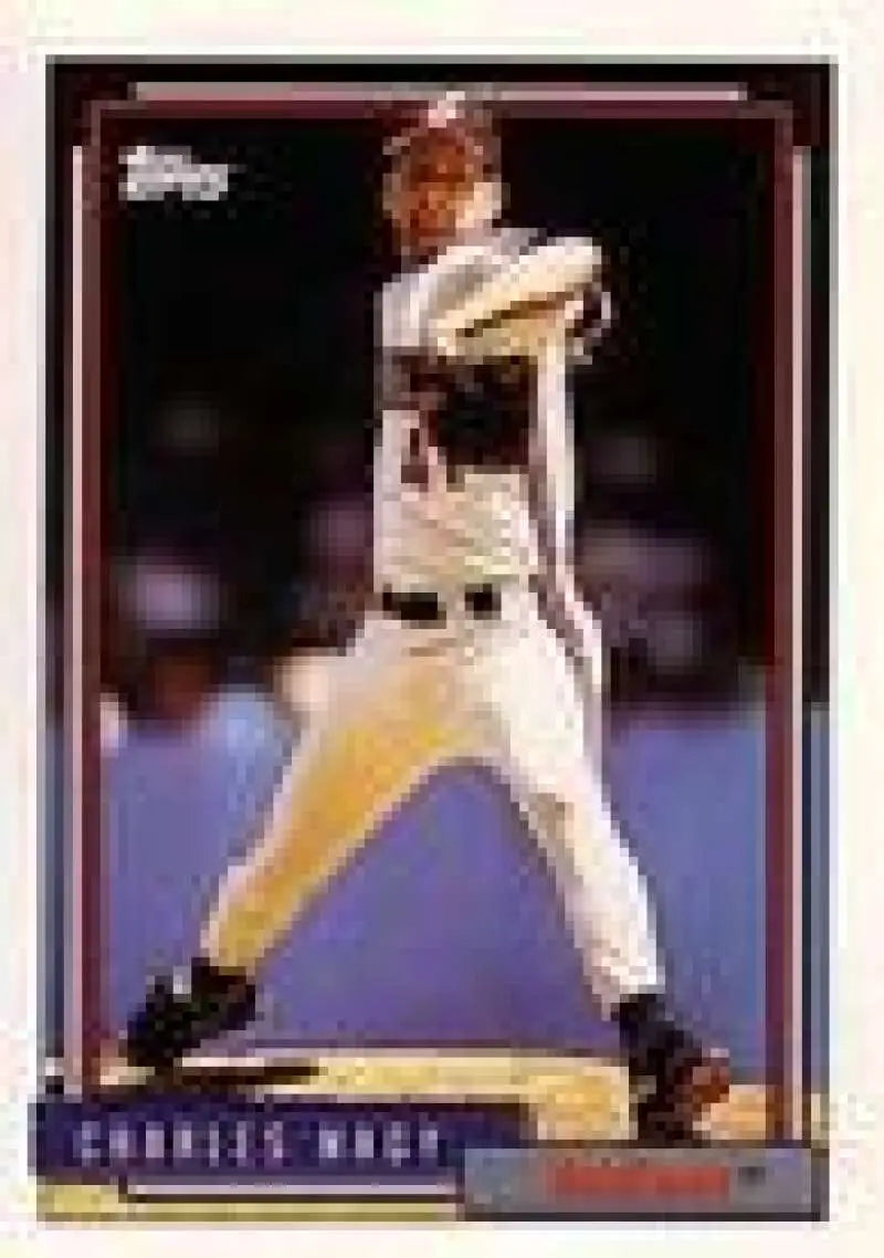 1992 Topps Micro #299 Charles Nagy NM-MT Cleveland Indians Baseball Card - Baseball Card Single