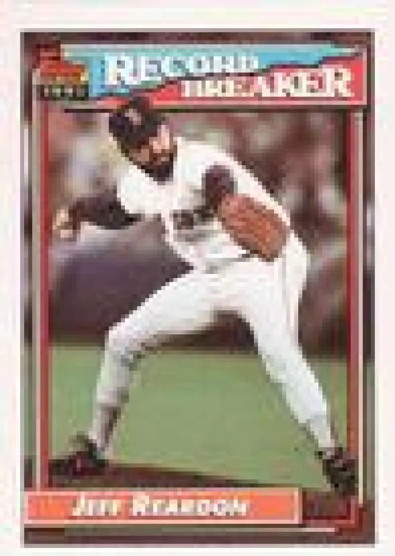 1992 Topps Micro #3 Jeff Reardon NM-MT Boston Red Sox Baseball Card - Baseball Card Single
