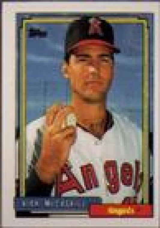 1992 Topps Micro #301 Kirk McCaskill NM-MT California Angels Baseball Card - Baseball Card Single
