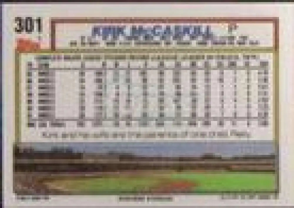 1992 Topps Micro #301 Kirk McCaskill NM-MT California Angels Baseball Card - Baseball Card Single