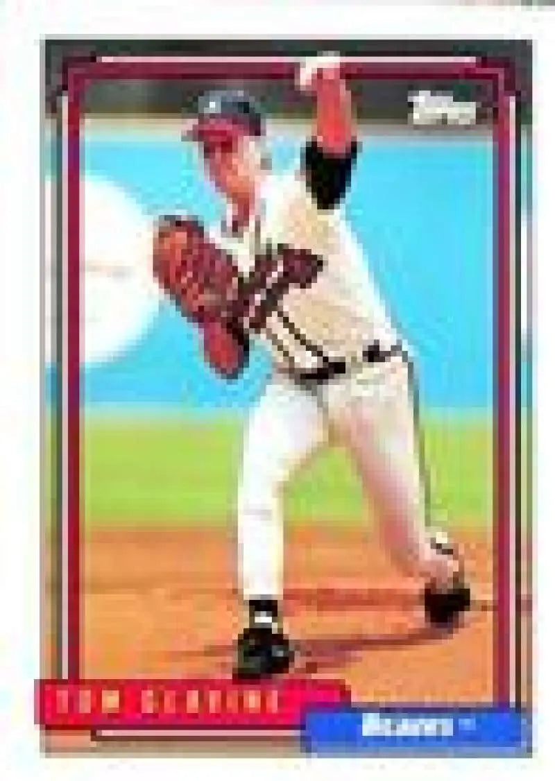 1992 Topps Micro #305 Tom Glavine NM-MT Atlanta Braves Baseball Card - Baseball Card Single