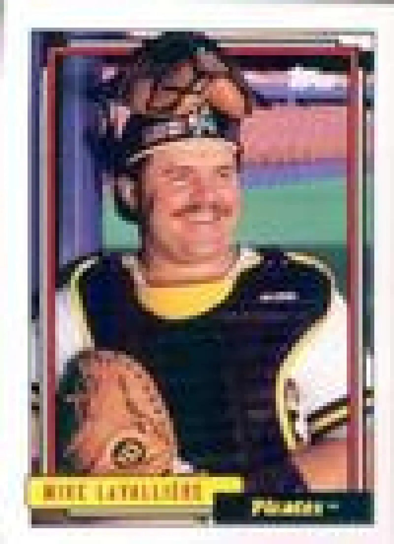 1992 Topps Micro #312 Mike LaValliere NM-MT Pittsburgh Pirates Baseball Card - Baseball Card Single