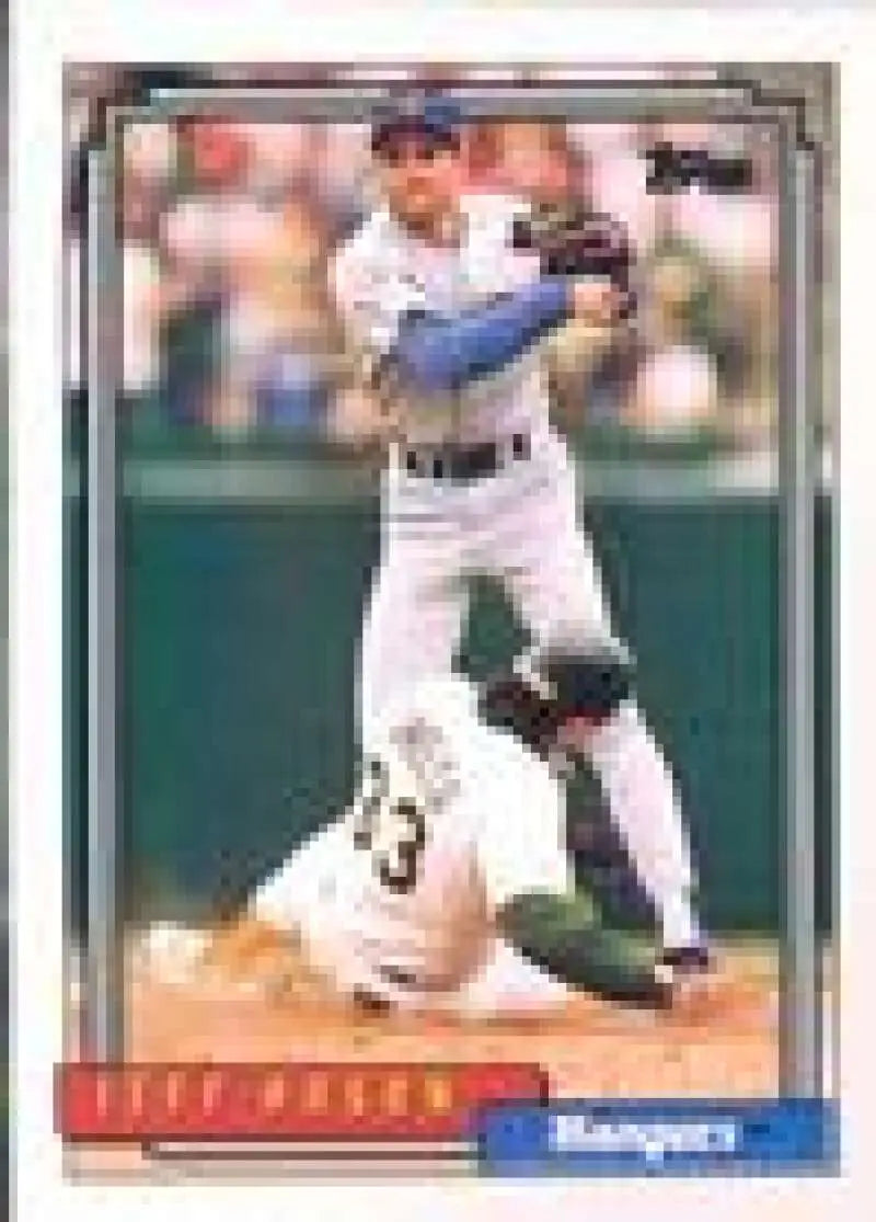 1992 Topps Micro #314 Jeff Huson NM-MT Texas Rangers Baseball Card - Baseball Card Single