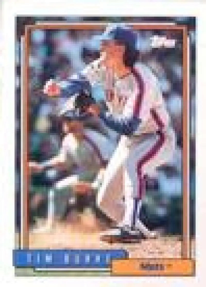 1992 Topps Micro #322 Tim Burke NM-MT New York Mets Baseball Card - Baseball Card Single