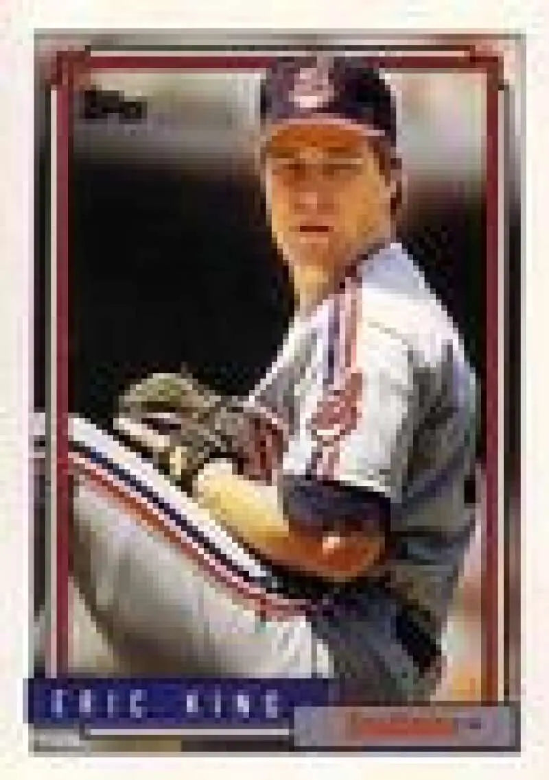 1992 Topps Micro #326 Eric King NM-MT Cleveland Indians Baseball Card - Baseball Card Single