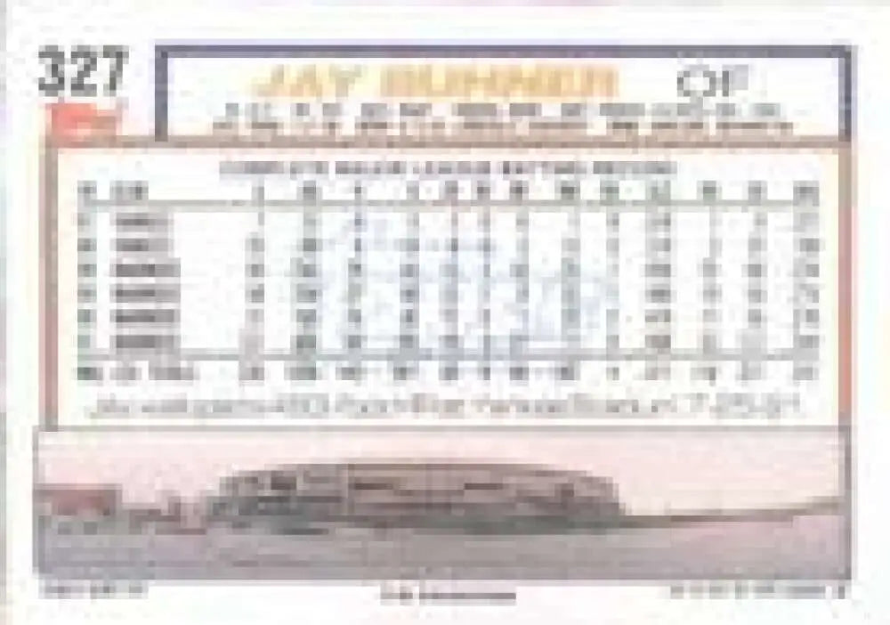 1992 Topps Micro #327 Jay Buhner NM-MT Seattle Mariners Baseball Card - Baseball Card Single
