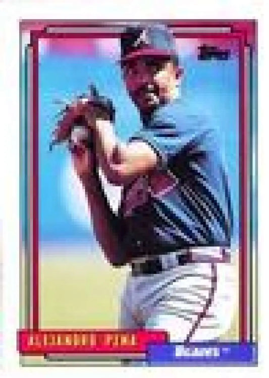 1992 Topps Micro #337 Alejandro Pena NM-MT Atlanta Braves Baseball Card - Baseball Card Single
