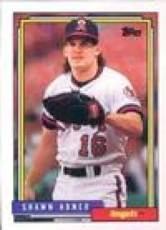 1992 Topps Micro #338 Shawn Abner NM-MT California Angels Baseball Card - Baseball Card Single