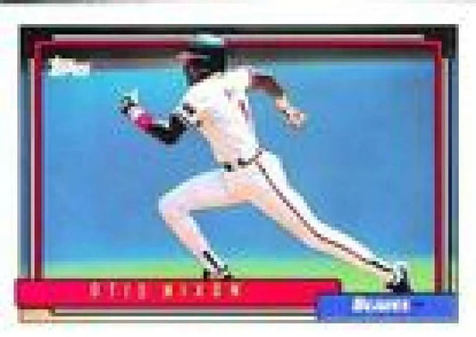 1992 Topps Micro #340 Otis Nixon NM-MT Atlanta Braves Baseball Card - Baseball Card Single