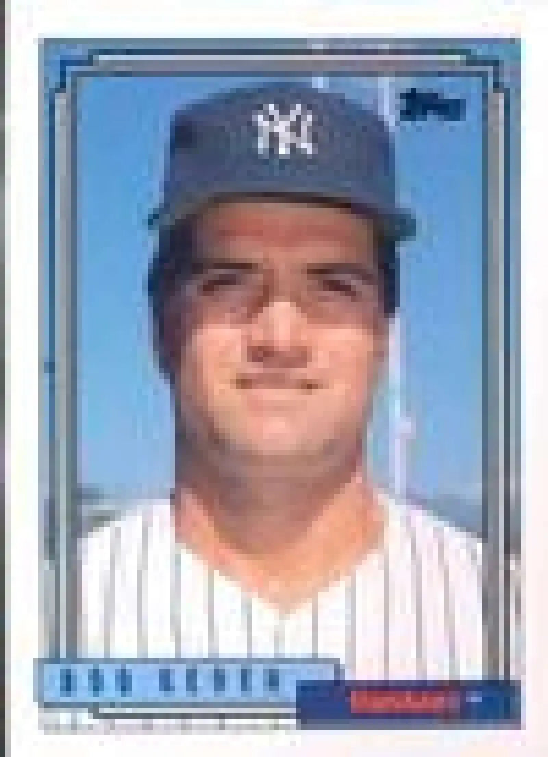 1992 Topps Micro #341 Bob Geren NM-MT New York Yankees Baseball Card - Baseball Card Single