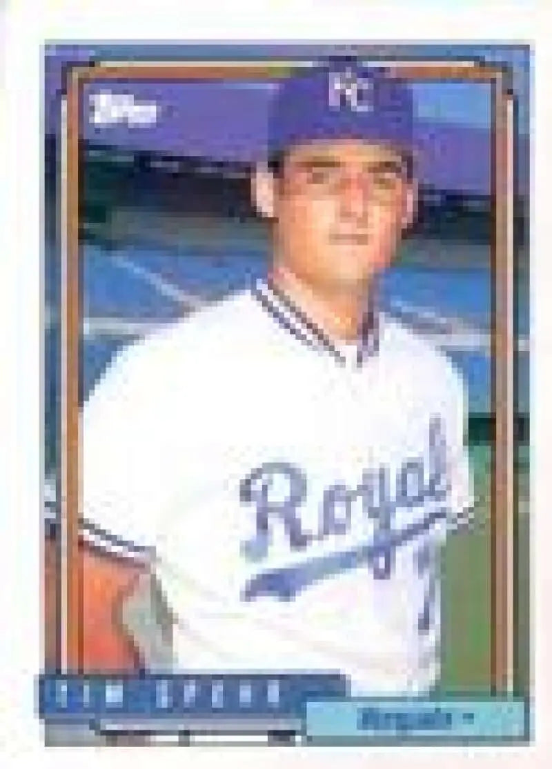1992 Topps Micro #342 Tim Spehr NM-MT Kansas City Royals Baseball Card - Baseball Card Single