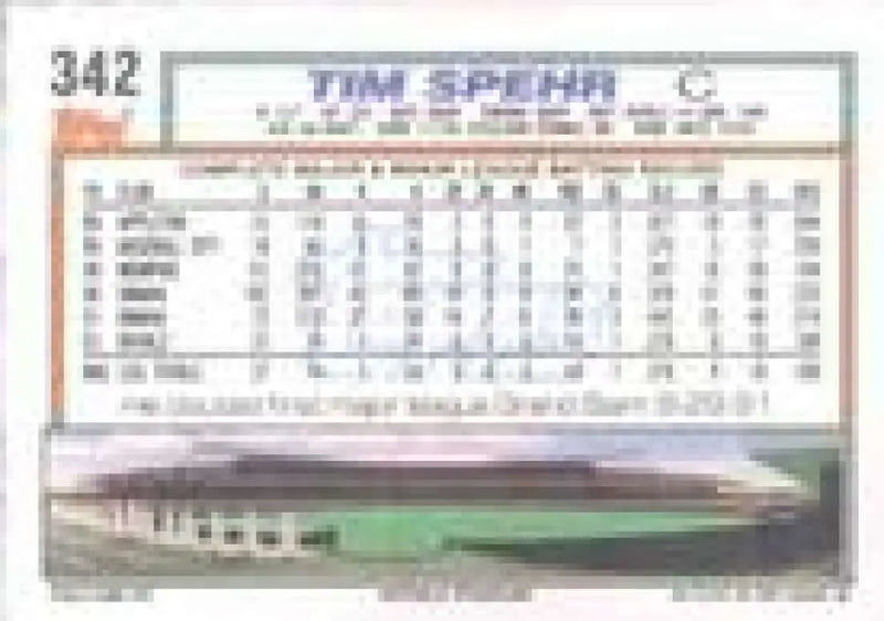 1992 Topps Micro #342 Tim Spehr NM-MT Kansas City Royals Baseball Card - Baseball Card Single