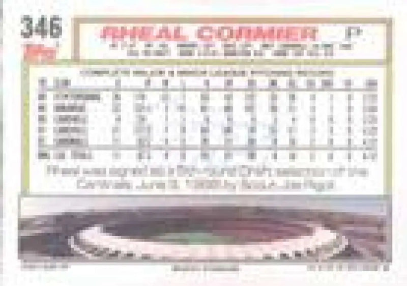 1992 Topps Micro #346 Rheal Cormier NM-MT St. Louis Cardinals Baseball Card - Baseball Card Single