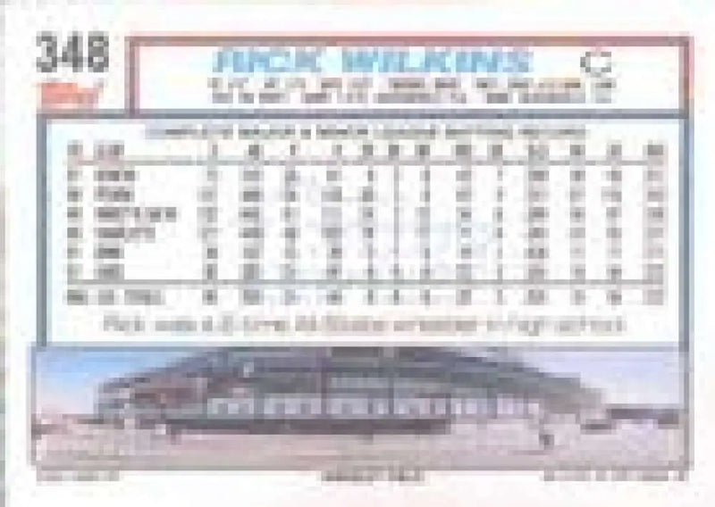1992 Topps Micro #348 Rick Wilkins NM-MT Chicago Cubs Baseball Card - Baseball Card Single