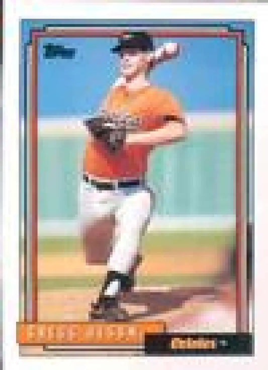 1992 Topps Micro #350 Gregg Olson NM-MT Baltimore Orioles Baseball Card - Baseball Card Single