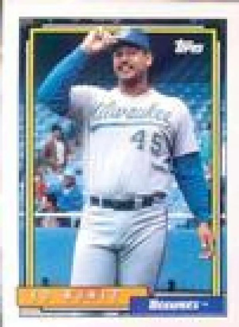 1992 Topps Micro #352 Edwin Nunez NM-MT Milwaukee Brewers Baseball Card - Baseball Card Single