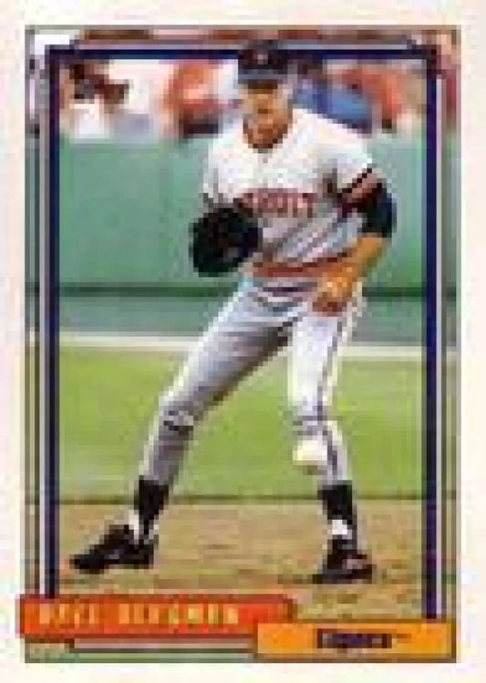 1992 Topps Micro #354 Dave Bergman NM-MT Detroit Tigers Baseball Card - Baseball Card Single