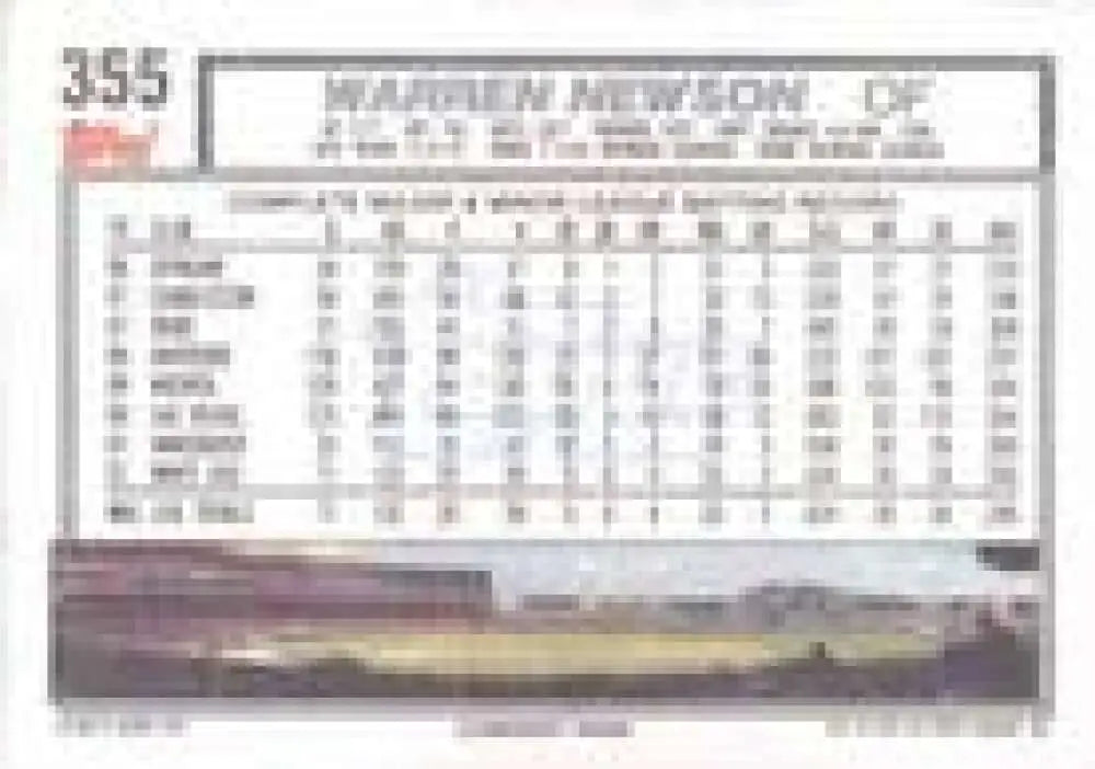1992 Topps Micro #355 Warren Newson NM-MT Chicago White Sox Baseball Card - Baseball Card Single