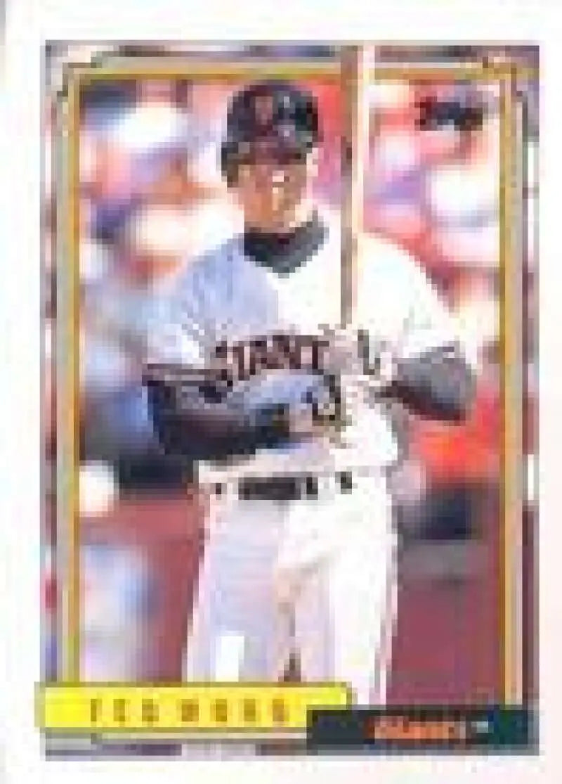 1992 Topps Micro #358 Ted Wood NM-MT San Francisco Giants Baseball Card - Baseball Card Single