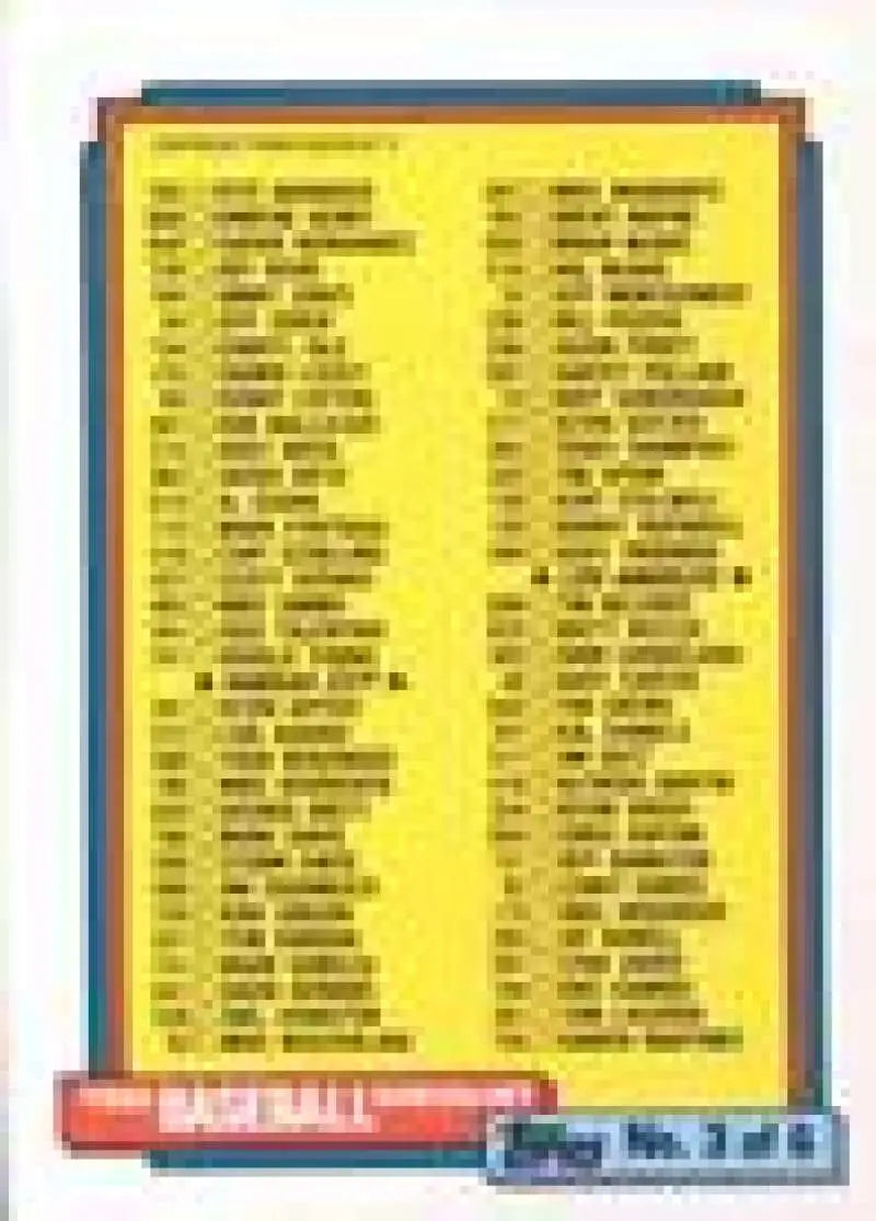 1992 Topps Micro #366 Checklist 265-396 NM-MT Baseball Card - Baseball Card Single
