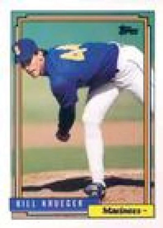 1992 Topps Micro #368 Bill Krueger NM-MT Seattle Mariners Baseball Card - Baseball Card Single