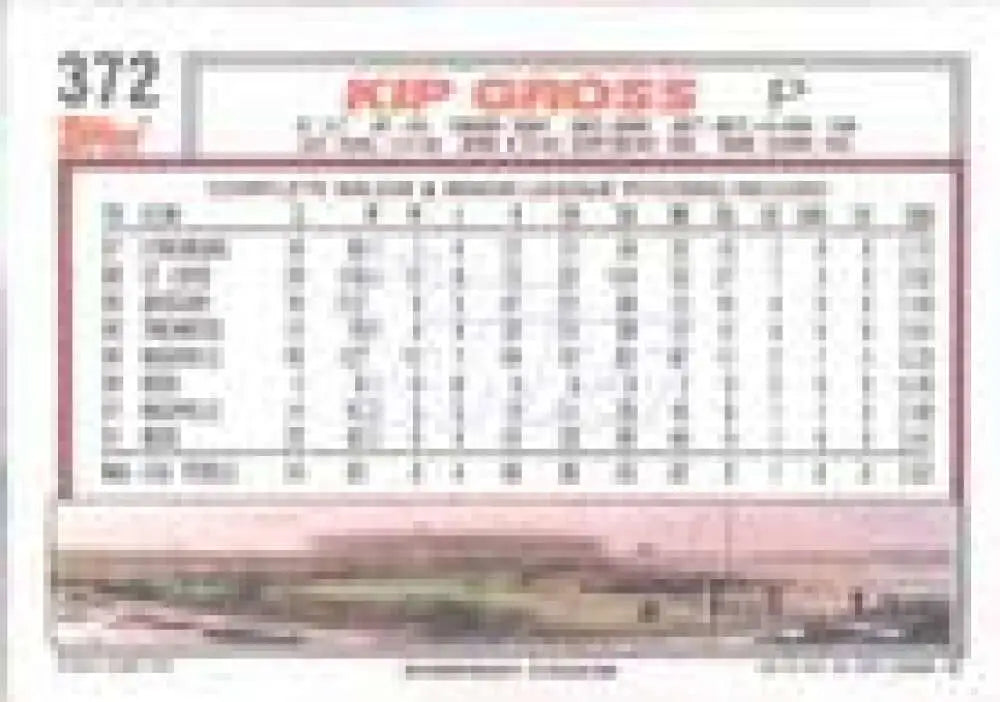 1992 Topps Micro #372 Kip Gross NM-MT RC Rookie Cincinnati Reds Baseball Card - Baseball Card Single
