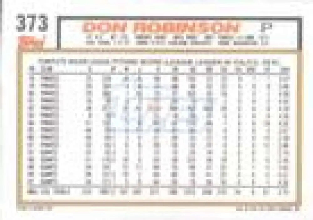 1992 Topps Micro #373 Don Robinson NM-MT San Francisco Giants Baseball Card - Baseball Card Single