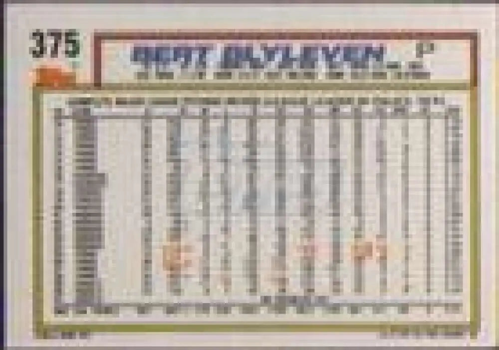1992 Topps Micro #375 Bert Blyleven NM-MT California Angels Baseball Card - Baseball Card Single