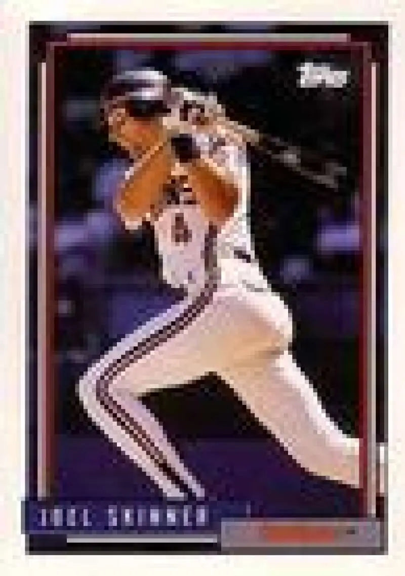 1992 Topps Micro #378 Joel Skinner NM-MT Cleveland Indians Baseball Card - Baseball Card Single