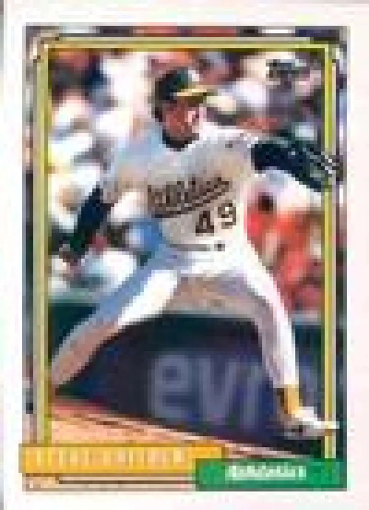 1992 Topps Micro #379 Steve Chitren NM-MT Oakland Athletics Baseball Card - Baseball Card Single