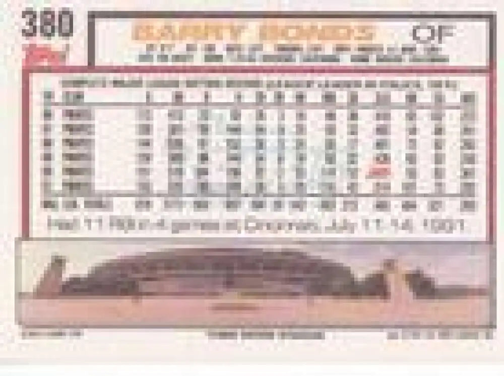 1992 Topps Micro #380 Barry Bonds NM-MT Pittsburgh Pirates Baseball Card - Baseball Card Single