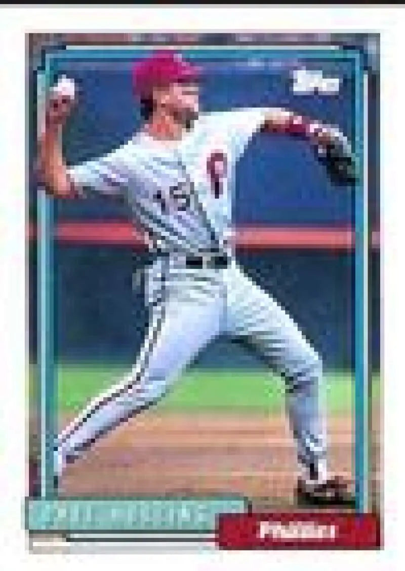 1992 Topps Micro #383 Dave Hollins NM-MT Philadelphia Phillies Baseball Card - Baseball Card Single
