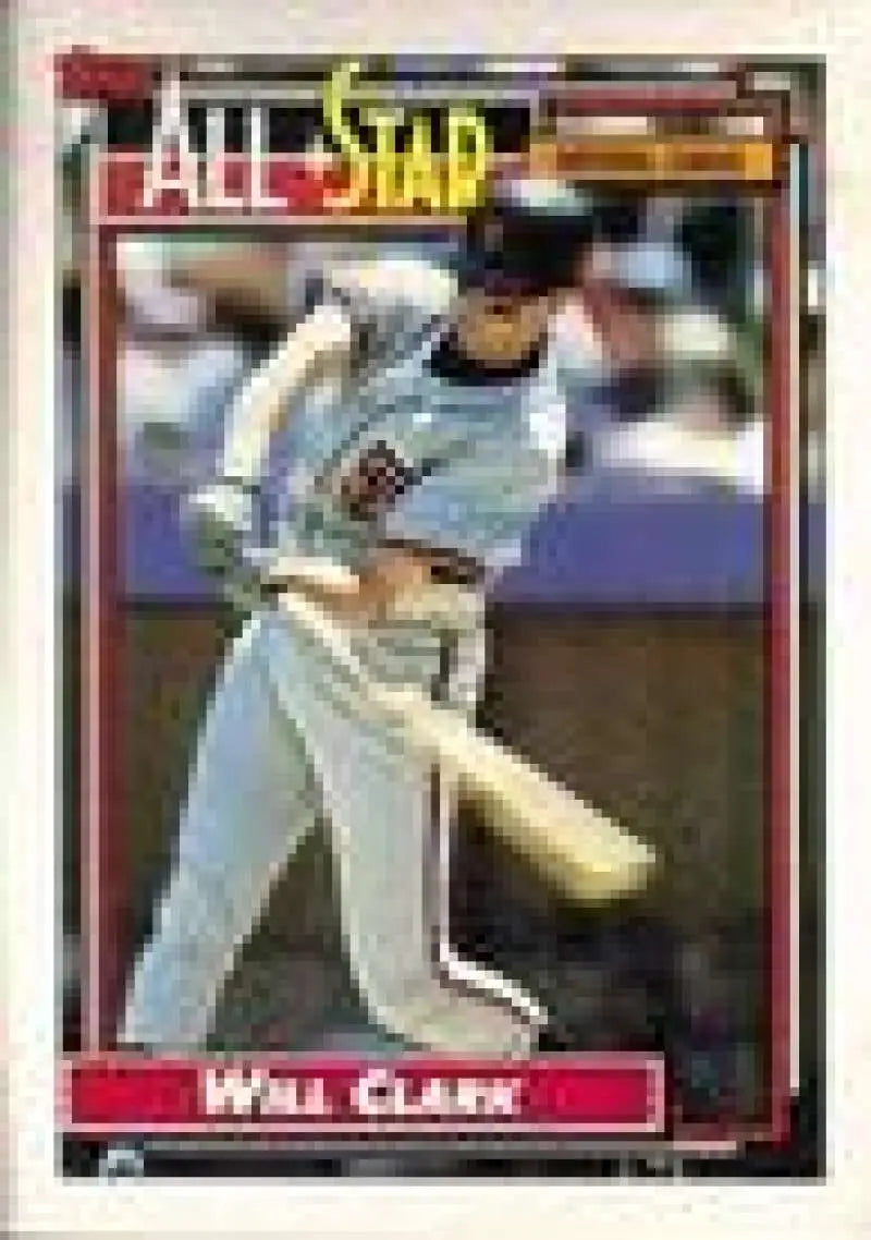 1992 Topps Micro #386 Will Clark NM-MT San Francisco Giants Baseball Card - Baseball Card Single