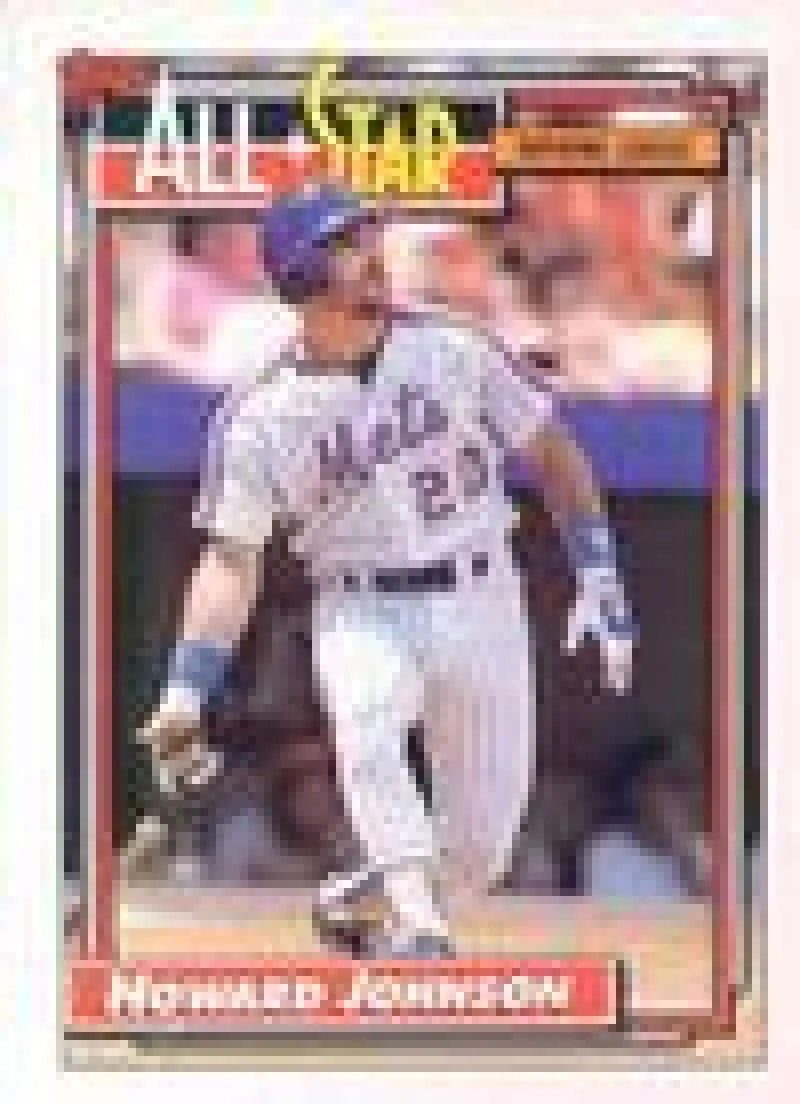1992 Topps Micro #388 Howard Johnson NM-MT New York Mets Baseball Card - Baseball Card Single