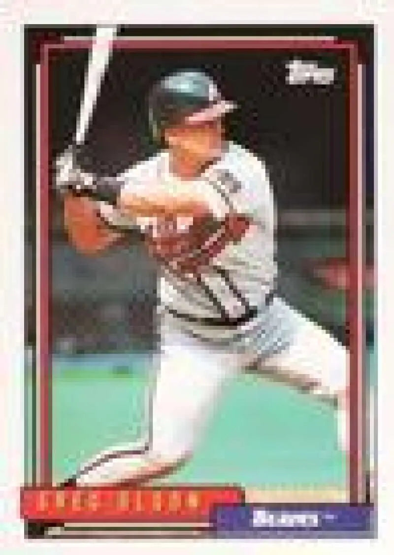 1992 Topps Micro #39 Greg Olson NM-MT Atlanta Braves Baseball Card - Baseball Card Single