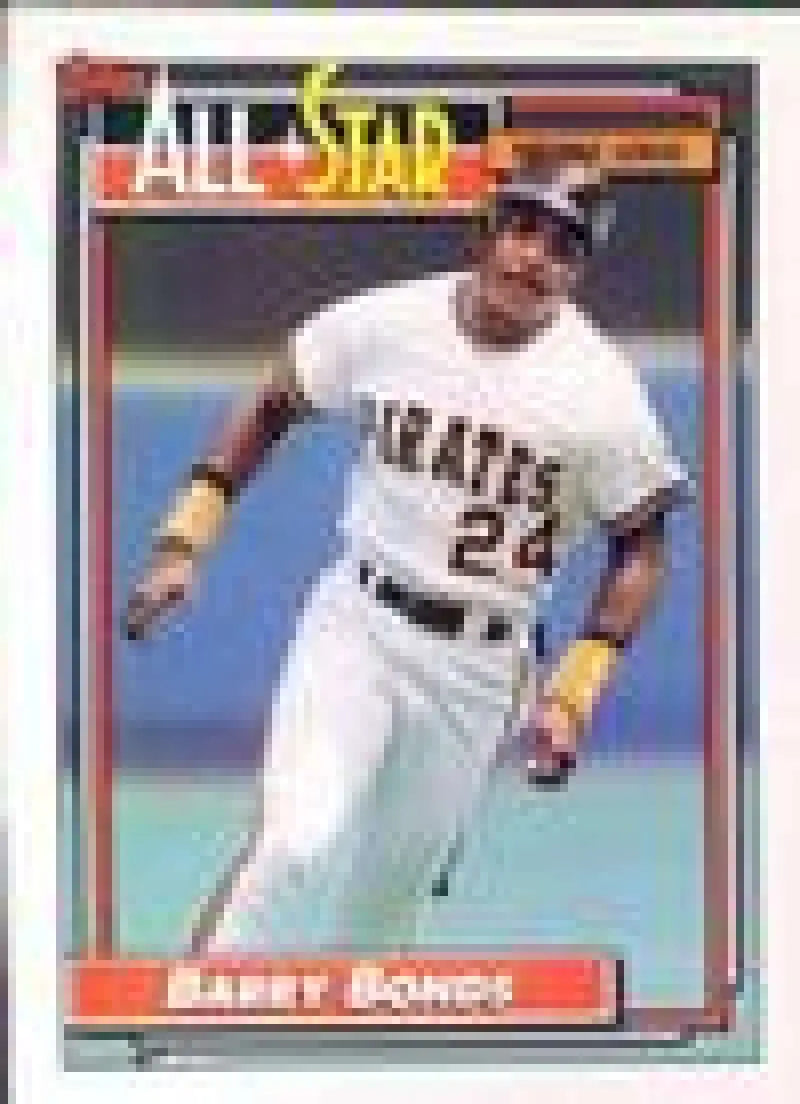 1992 Topps Micro #390 Barry Bonds NM-MT Pittsburgh Pirates Baseball Card - Baseball Card Single