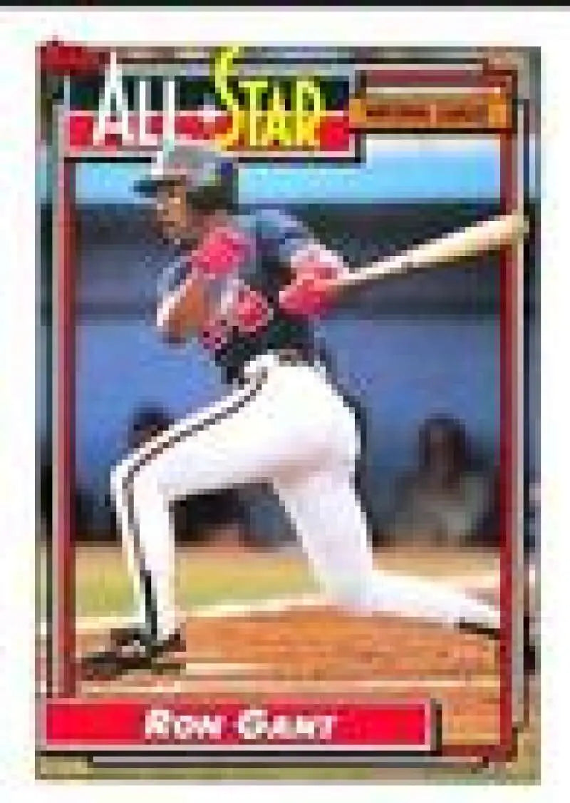1992 Topps Micro #391 Ron Gant NM-MT Atlanta Braves Baseball Card - Baseball Card Single