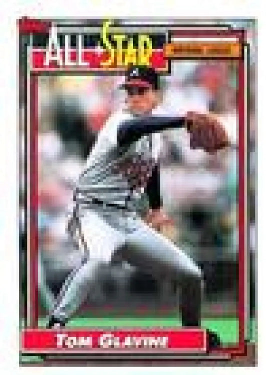 1992 Topps Micro #395 Tom Glavine NM-MT Atlanta Braves Baseball Card - Baseball Card Single