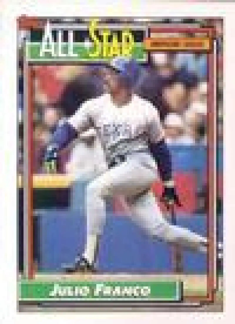 1992 Topps Micro #398 Julio Franco NM-MT Texas Rangers Baseball Card - Baseball Card Single