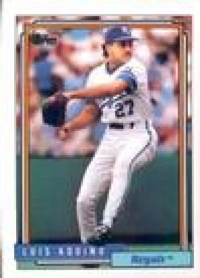 1992 Topps Micro #412 Luis Aquino NM-MT Kansas City Royals Baseball Card - Baseball Card Single