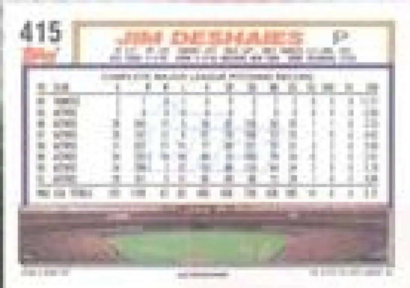 1992 Topps Micro #415 Jim Deshaies NM-MT Houston Astros Baseball Card - Baseball Card Single