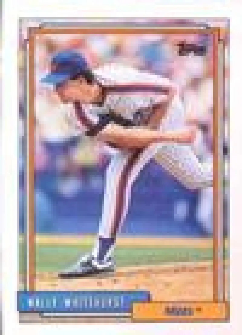 1992 Topps Micro #419 Wally Whitehurst NM-MT New York Mets Baseball Card - Baseball Card Single
