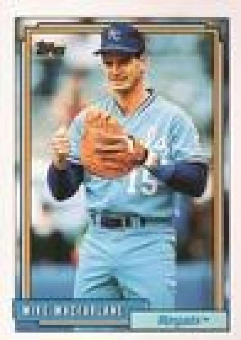 1992 Topps Micro #42 Mike Macfarlane NM-MT Kansas City Royals Baseball Card - Baseball Card Single