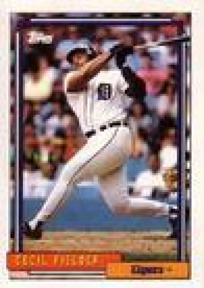 1992 Topps Micro #425 Cecil Fielder NM-MT Detroit Tigers Baseball Card - Baseball Card Single