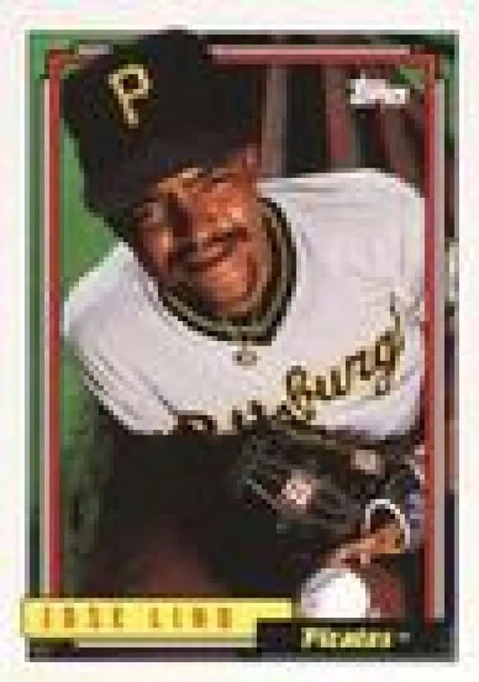 1992 Topps Micro #43 Jose Lind NM-MT Pittsburgh Pirates Baseball Card - Baseball Card Single