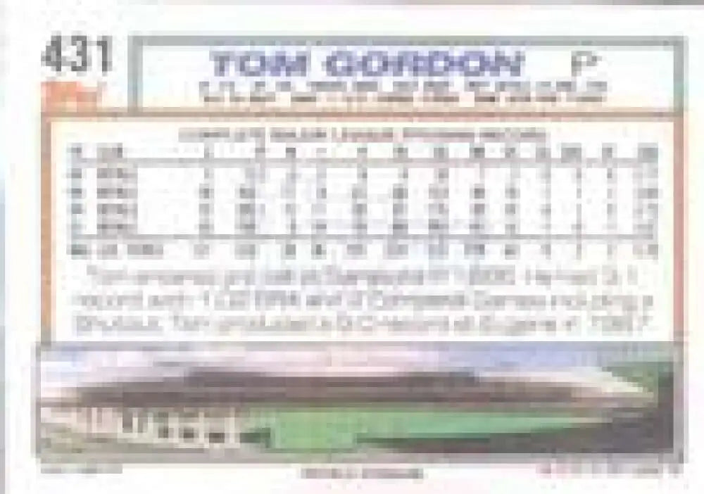 1992 Topps Micro #431 Tom Gordon NM-MT Kansas City Royals Baseball Card - Baseball Card Single