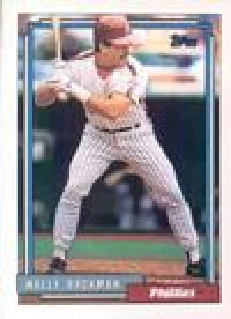 1992 Topps Micro #434 Wally Backman NM-MT Philadelphia Phillies Baseball Card - Baseball Card Single