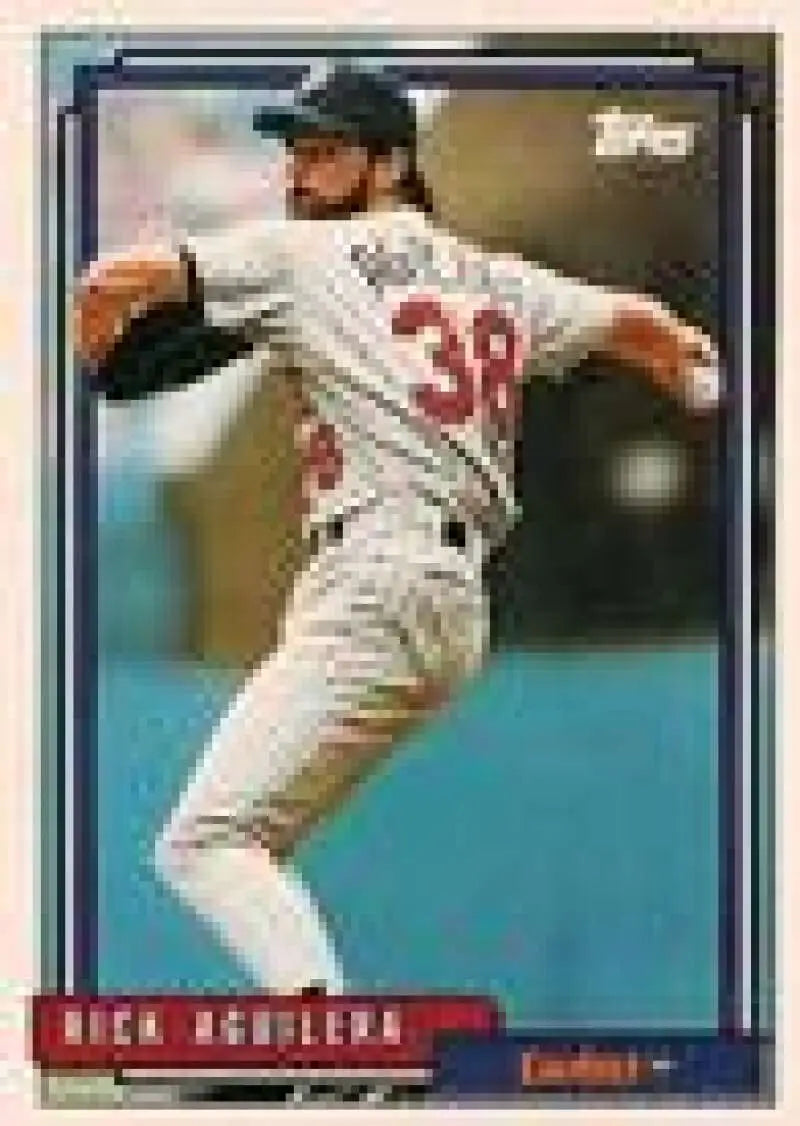 1992 Topps Micro #44 Rick Aguilera NM-MT Minnesota Twins Baseball Card - Baseball Card Single